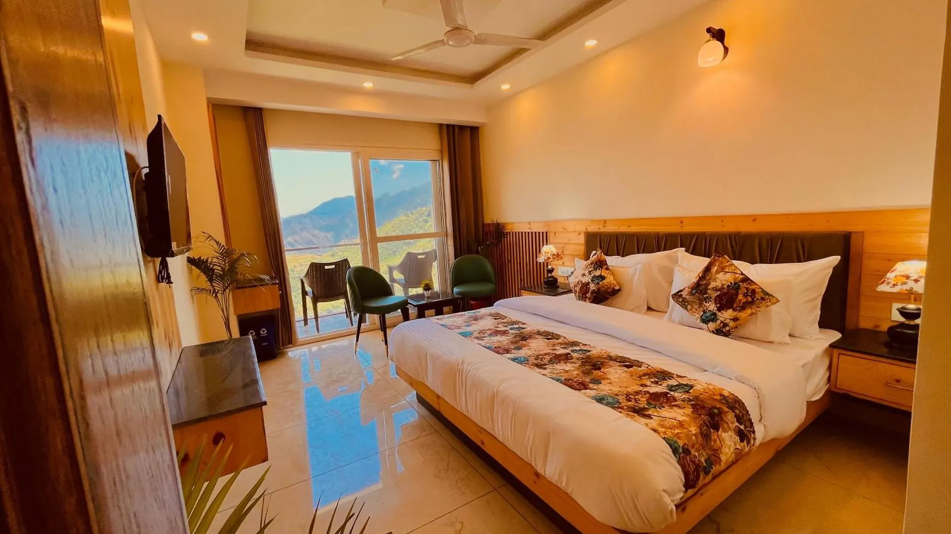 **** Hotel Pinerock Resort Best Selling Property In Mussoorie ! Luxury Rooms ! Mountain View ! Open Terrace ! Cafe ! Parking ! India